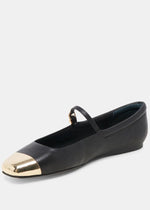 Dolce Vita Reyes Toe Cap- Black Leather-Hand In Pocket