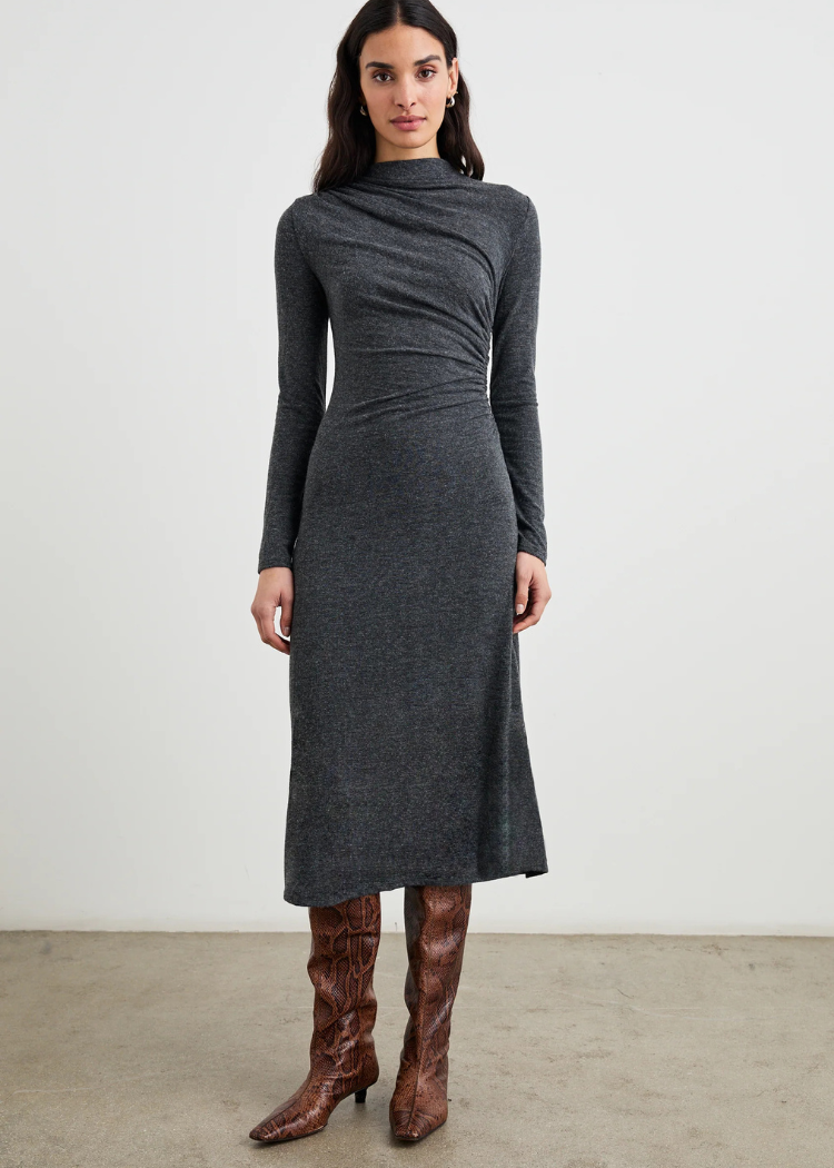 Rails Margaret Dress- Charcoal ***FINAL SALE***-Hand In Pocket