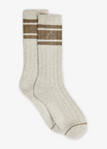 Varley Malissa Plush Ribbed Socks- Ivory-Hand In Pocket