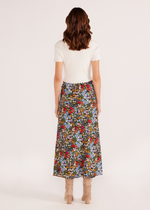 MINKPINK Josie Bias Midi Skirt-Hand In Pocket