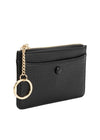 Lupe Black Vegan Card Case Wallet-Hand In Pocket