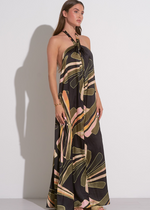 Elan Sabrine Maxi Dress- Black Manilla-Hand In Pocket