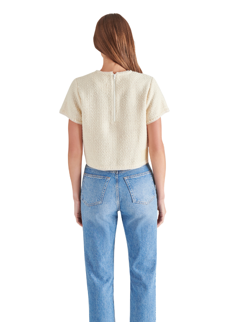 Steve Madden Addie Top- White ***FINAL SALE***-Hand In Pocket