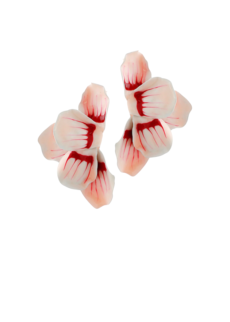 Blossom Danglers-Pink-Hand In Pocket