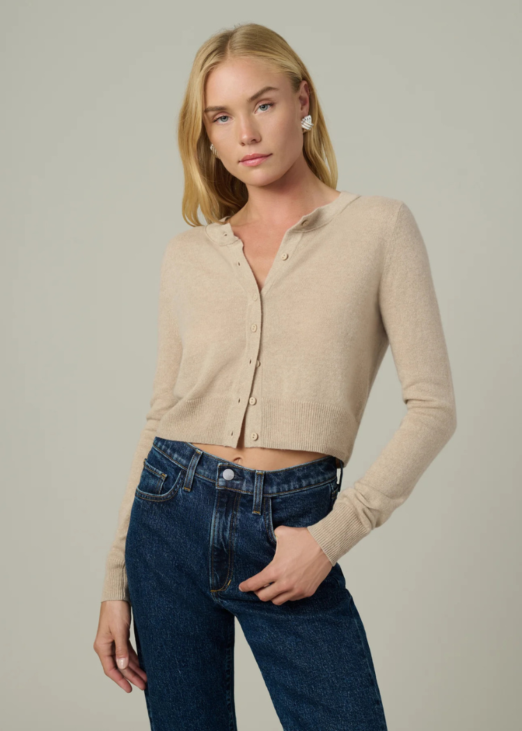 Joes Dani Cardigan Oatmeal-Hand In Pocket