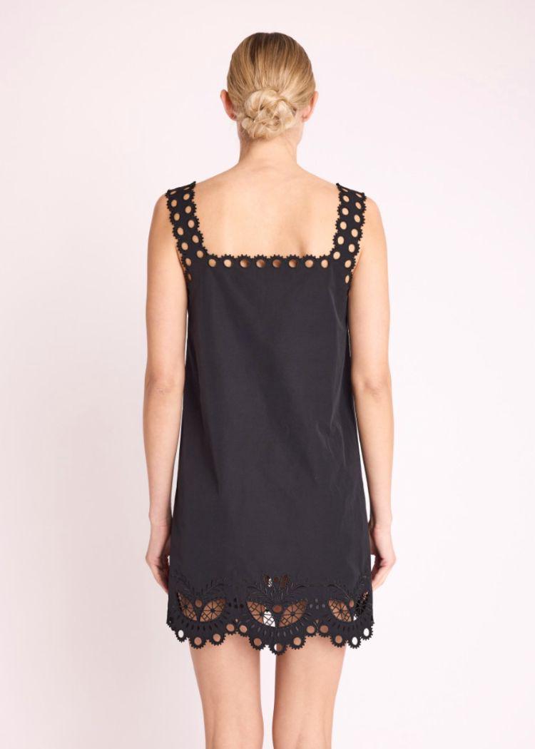 Berenice Rizy Black trapeze dress-Hand In Pocket