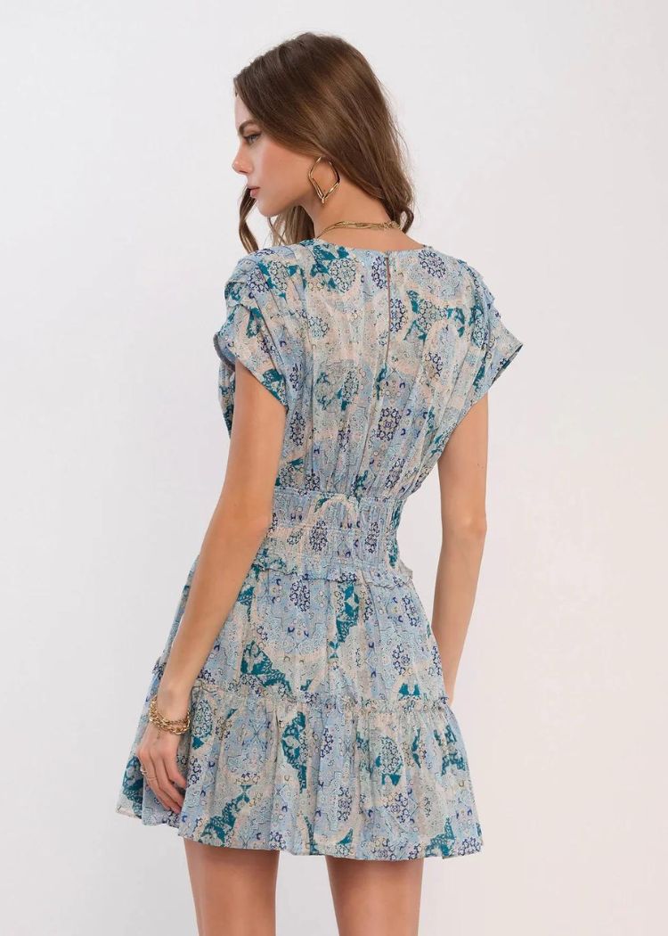 Heartloom Jennis Dress- Santorini-Hand In Pocket