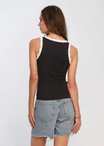 Heartloom Zenni Tank- Black-Hand In Pocket