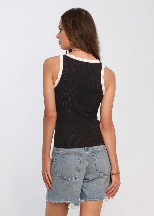 Heartloom Zenni Tank- Black-Hand In Pocket