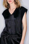 Melissa Nepton Cameron Top-Black-Hand In Pocket