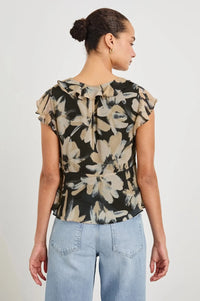 Rails Carmine Top- Charcoal Lily-Hand In Pocket