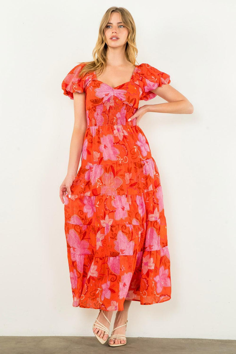 THML Olivia Floral Dress-Hand In Pocket