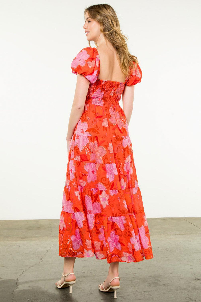 THML Olivia Floral Dress-Hand In Pocket