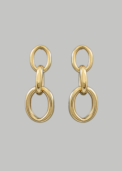 Camla Chain Drop Earrings-Hand In Pocket