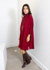 Kerisa Aja Linka Dress-Cherry Red-Hand In Pocket