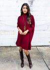 Kerisa Aja Linka Dress-Cherry Red-Hand In Pocket