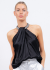 Central Park West Illana Halter Top-Hand In Pocket