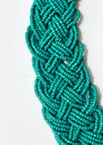 Grenada Braided Bead Necklace-Turquoise ***FINAL SALE***-Hand In Pocket