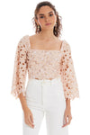 Allison Poppy Top- Blush-Hand In Pocket