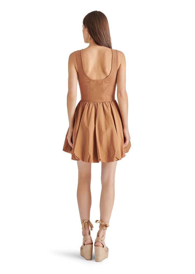 Steve Madden Palermo Dress- Caramel-Hand In Pocket