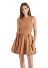 Steve Madden Palermo Dress- Caramel-Hand In Pocket