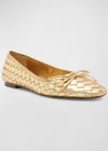 Schutz Arissa Flat - Ouro Claro Orchid ***FINAL SALE***-Hand In Pocket