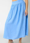 Sally A-Line Midi Skirt-Lt. Blue- ***FINAL SALE***-Hand In Pocket