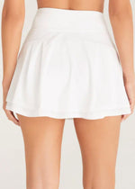 Mila Sporty Tiered Skirt - White ***FINAL SALE***-Hand In Pocket