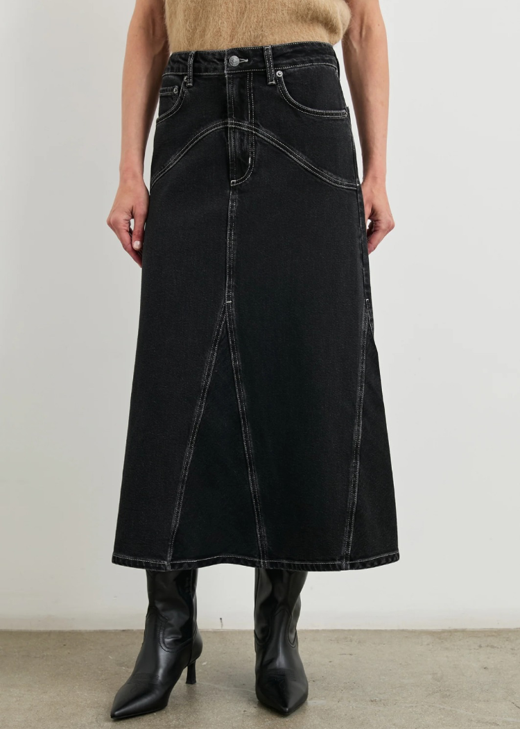 Rails Del Rey Skirt- Black Sand-Hand In Pocket