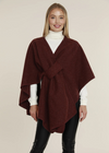 Cara Interlock Wrap- Wine-Hand In Pocket