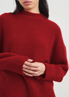 Rails Miranda Sweater- Merlot-Hand In Pocket