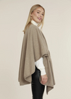 Cara Interlock Wrap- Taupe-Hand In Pocket