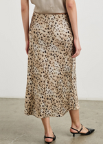 Rails Anya Skirt- Champagne Leopard-Hand In Pocket