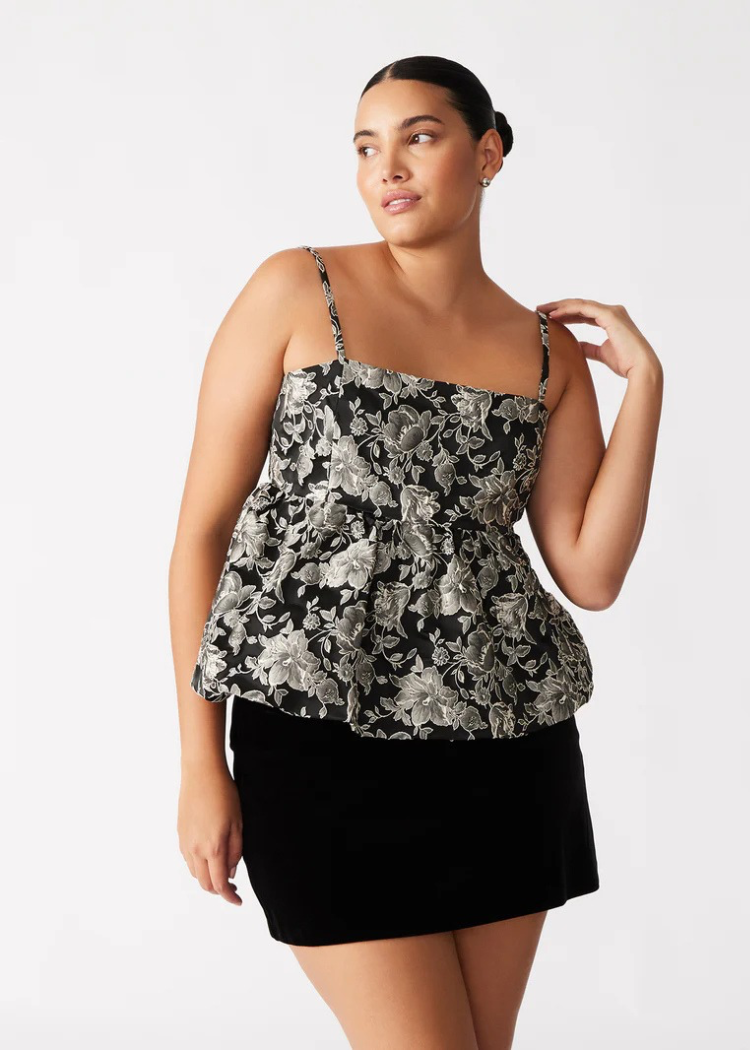 Steve Madden Bodi Top- Black-Hand In Pocket