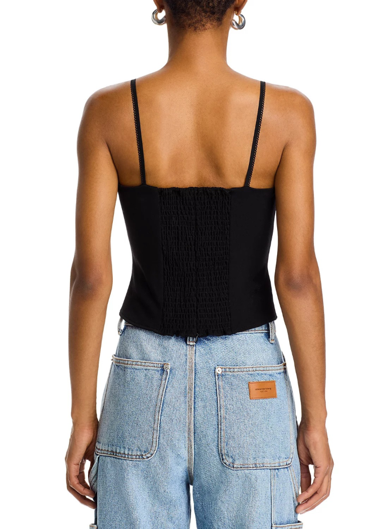 Steve Madden Cooper Top- Black-Hand In Pocket