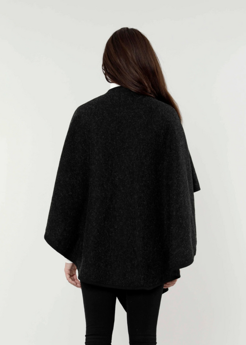 Cara Interlock Wrap- Black-Hand In Pocket