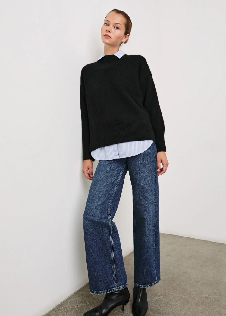 Rails Miranda Sweater- Black-Hand In Pocket