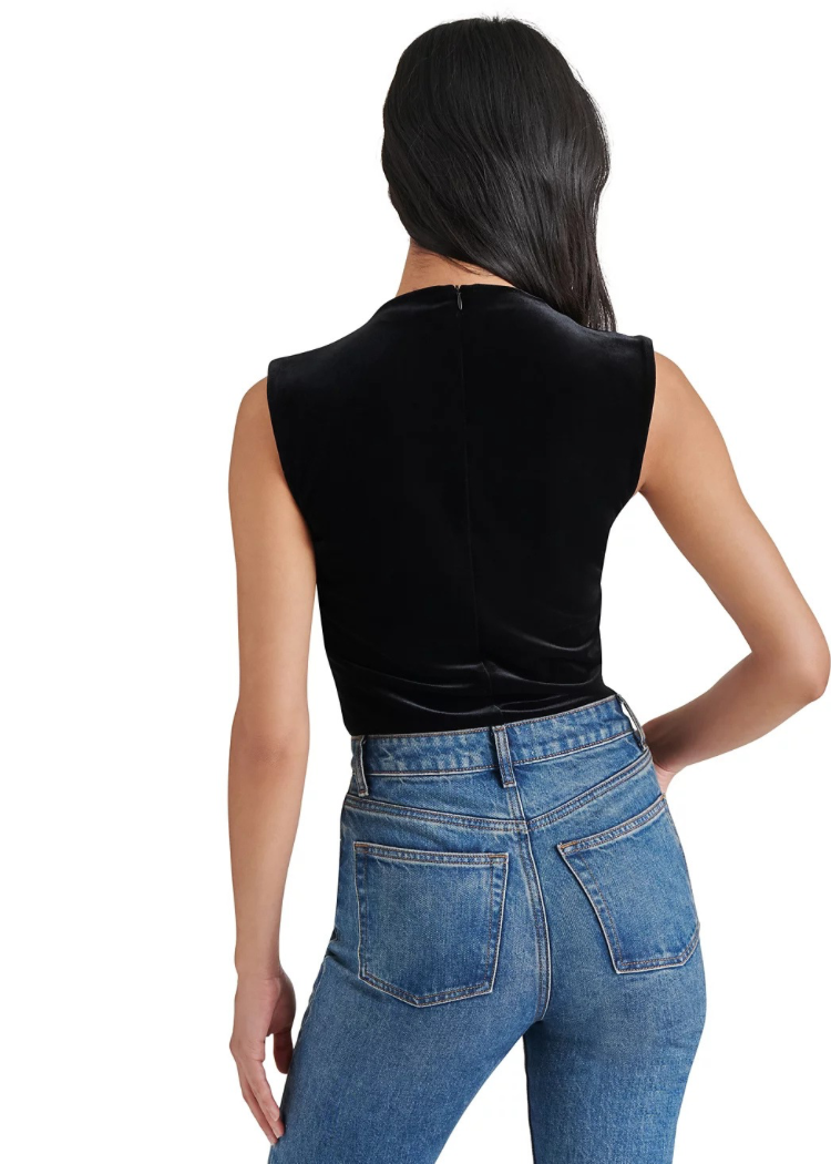 Steve Madden Esen Bodysuit- Black-Hand In Pocket