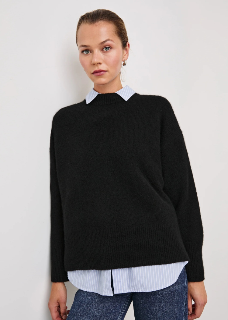 Rails Miranda Sweater- Black-Hand In Pocket