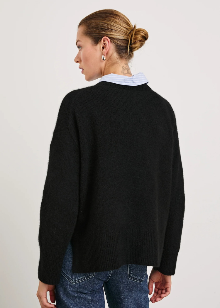 Rails Miranda Sweater- Black-Hand In Pocket