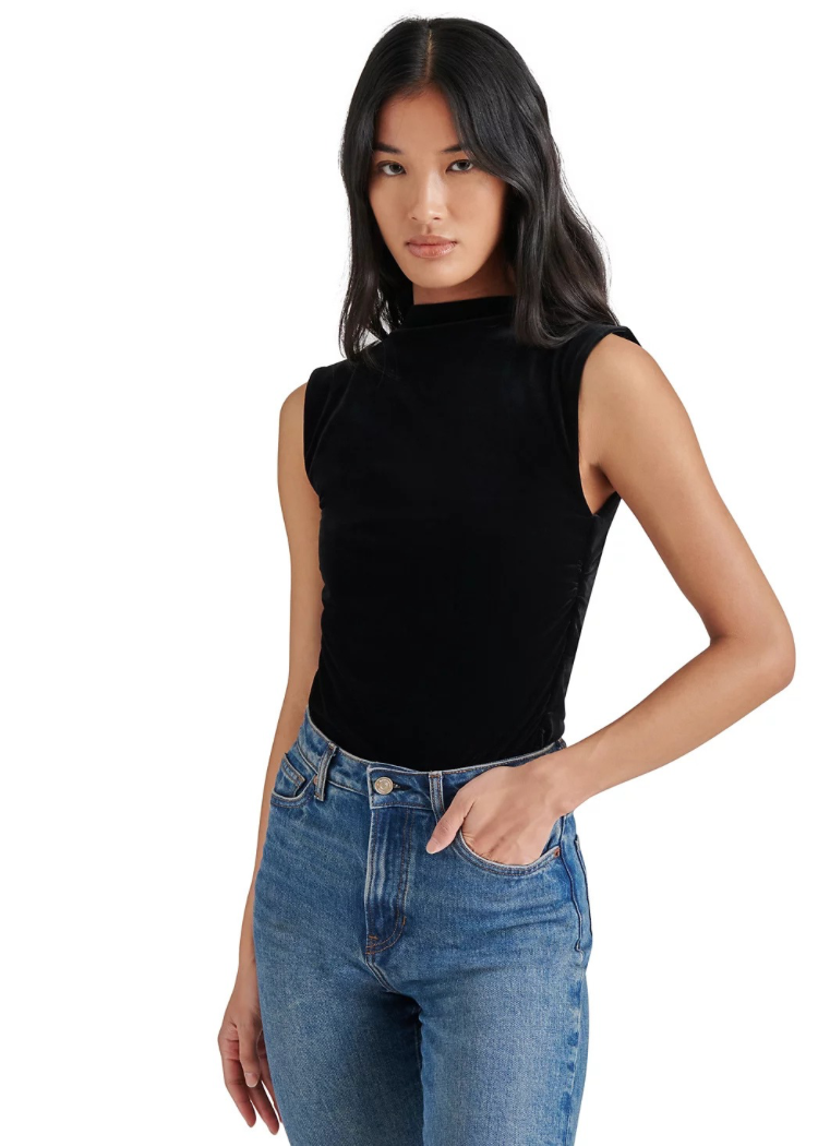 Steve Madden Esen Bodysuit- Black-Hand In Pocket