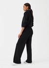 Spanx Airessentials Wide Leg Pant- Black-Hand In Pocket