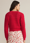 Z Supply Romance Cardigan- Cherry-Hand In Pocket