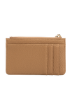 Lupe Nutmeg Vegan Card Case Wallet-Hand In Pocket