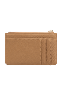 Lupe Nutmeg Vegan Card Case Wallet-Hand In Pocket