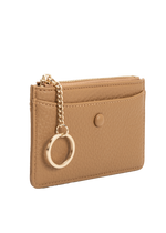 Lupe Nutmeg Vegan Card Case Wallet-Hand In Pocket