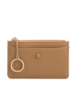 Lupe Nutmeg Vegan Card Case Wallet-Hand In Pocket