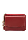 Kara Red Vegan Card Case Wallet-Hand In Pocket