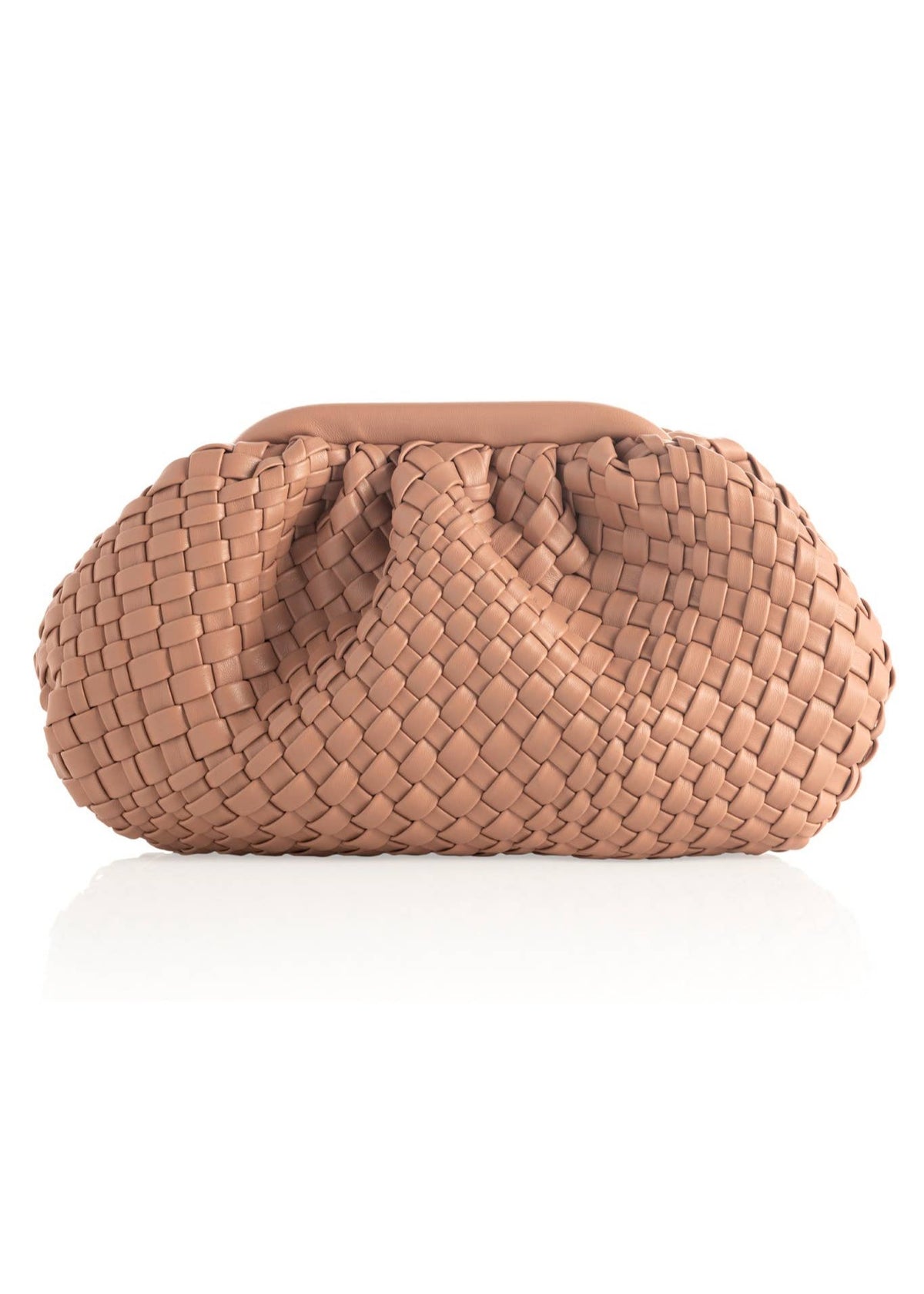 BLYTHE CLUTCH: Almond-Hand In Pocket