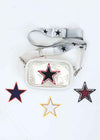 Vintage Havana Mini Linda Clear Bag-Hand In Pocket